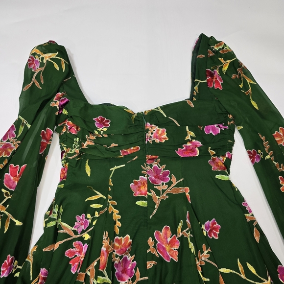Lovers and Friends Marcella Mini Dress in Jade Floral - Picture 6 of 11